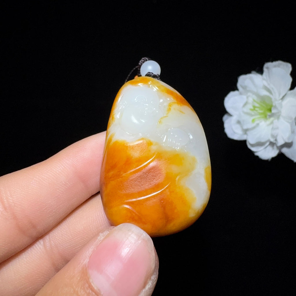 和田玉籽料收藏级挂件佛公（33.3g）
