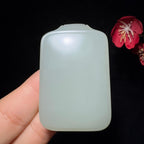 和田玉籽料平安无事牌（56.5g）