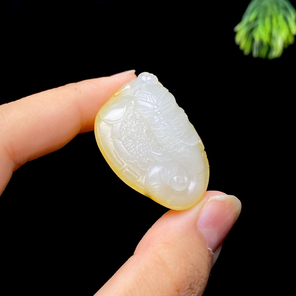 和田玉籽料封侯拜相挂件（17.5g）