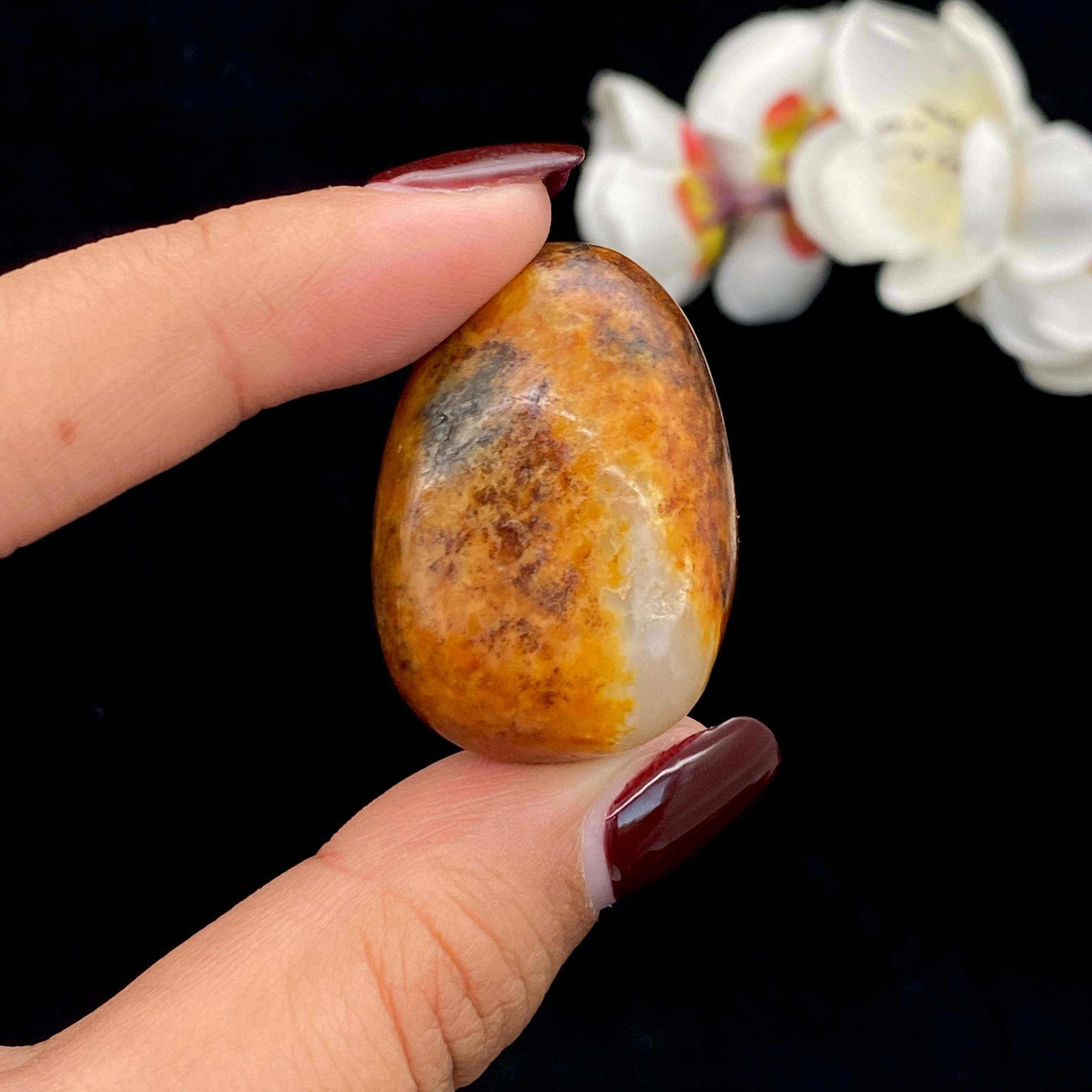 和田玉红沁皮籽料原石（26.3g）