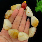 和田玉洒金皮籽料【精品手串】（115g）
