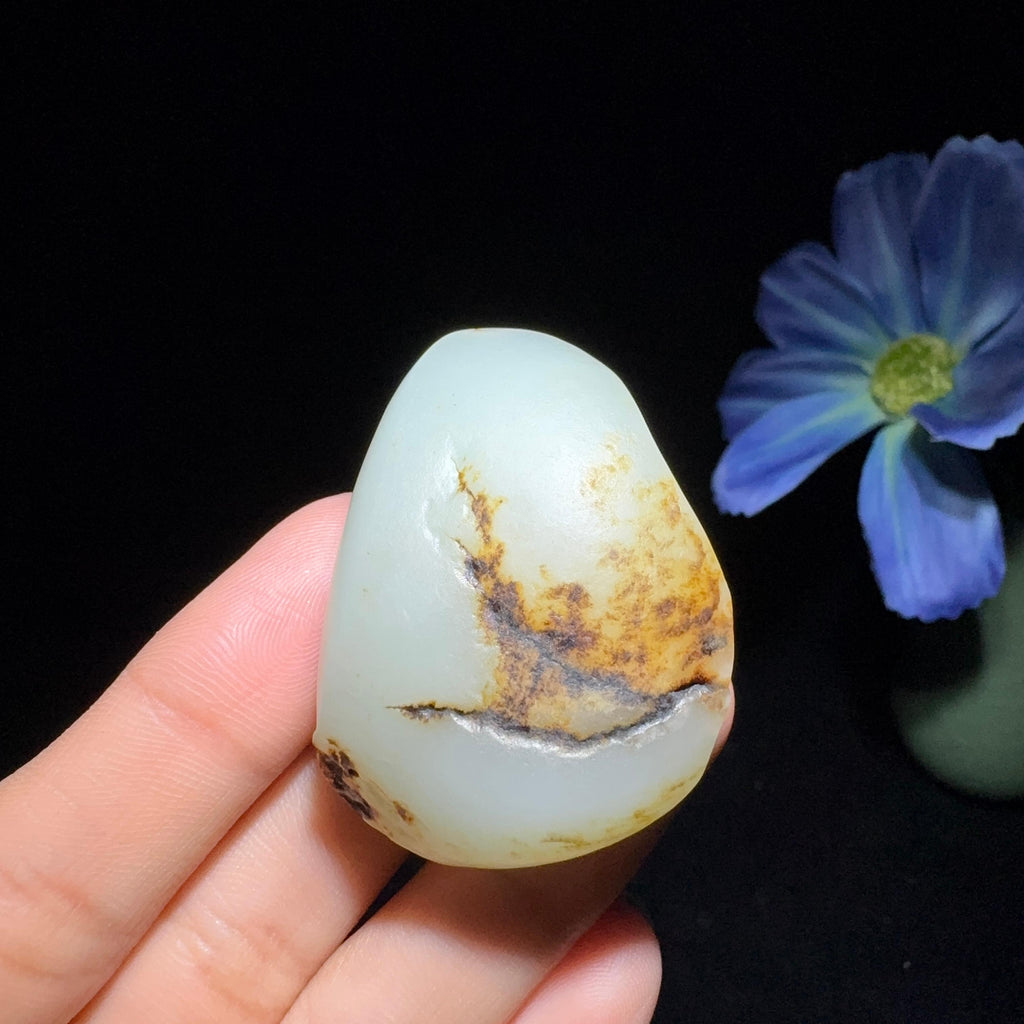 和田玉籽料花开富贵（33.8g）