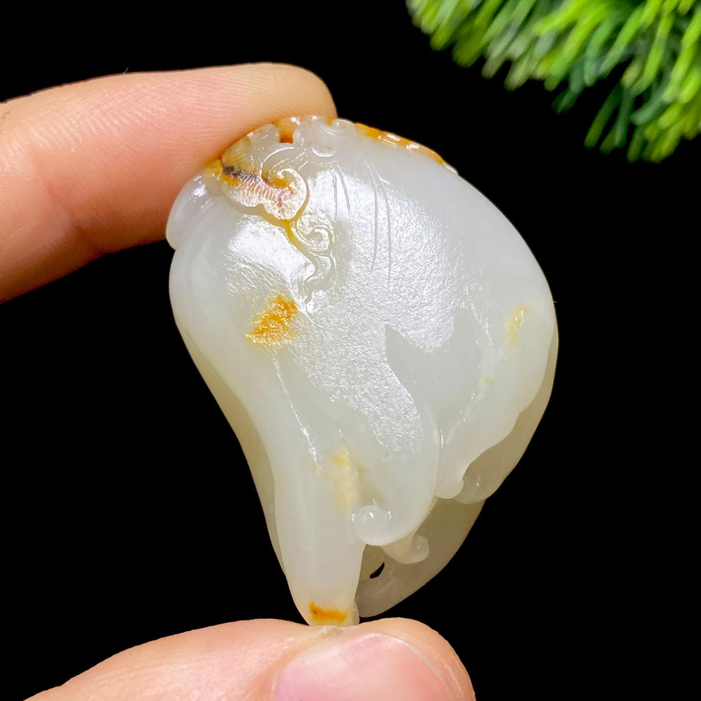 和田玉籽料佛手（28.4g）