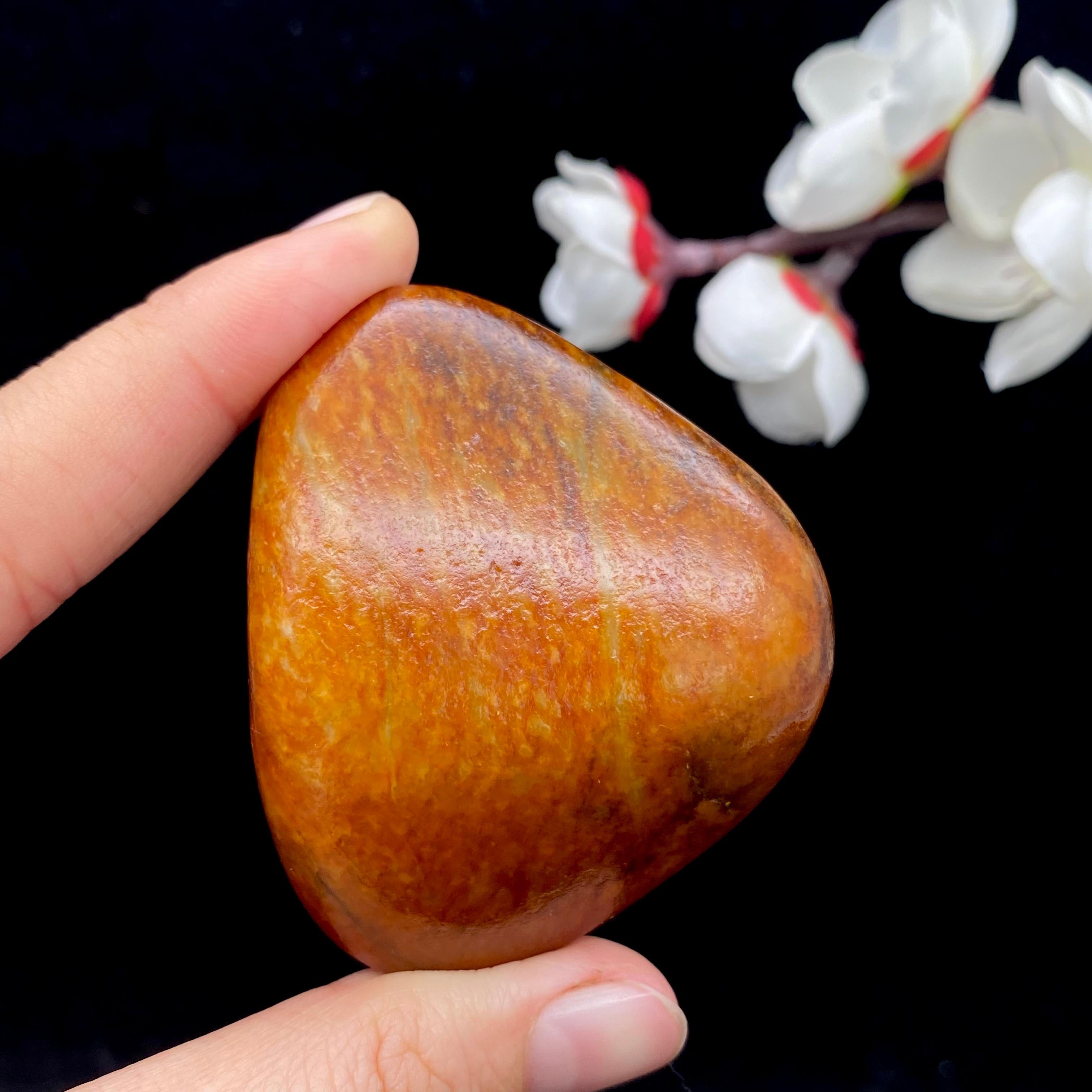 和田玉红沁皮籽料原石（78.3g）