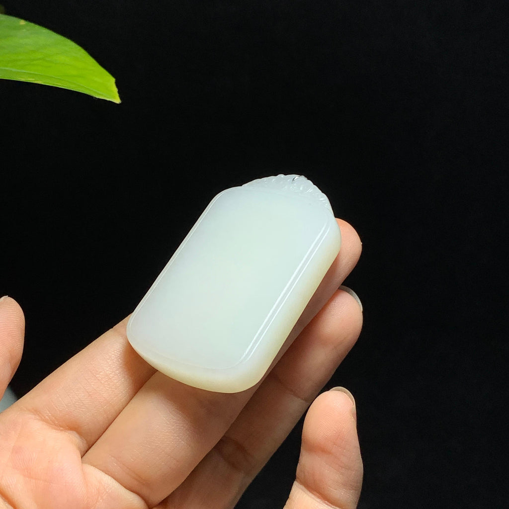 和田山料白玉无事牌挂件（36.3g）