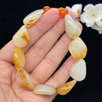 和田玉-洒金皮白肉籽料【精品手串】L2606200395（g）