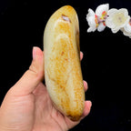 和田玉洒红皮籽料摆件（1176.4g）