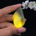 和田玉青花带洒金皮籽料（42.3g）