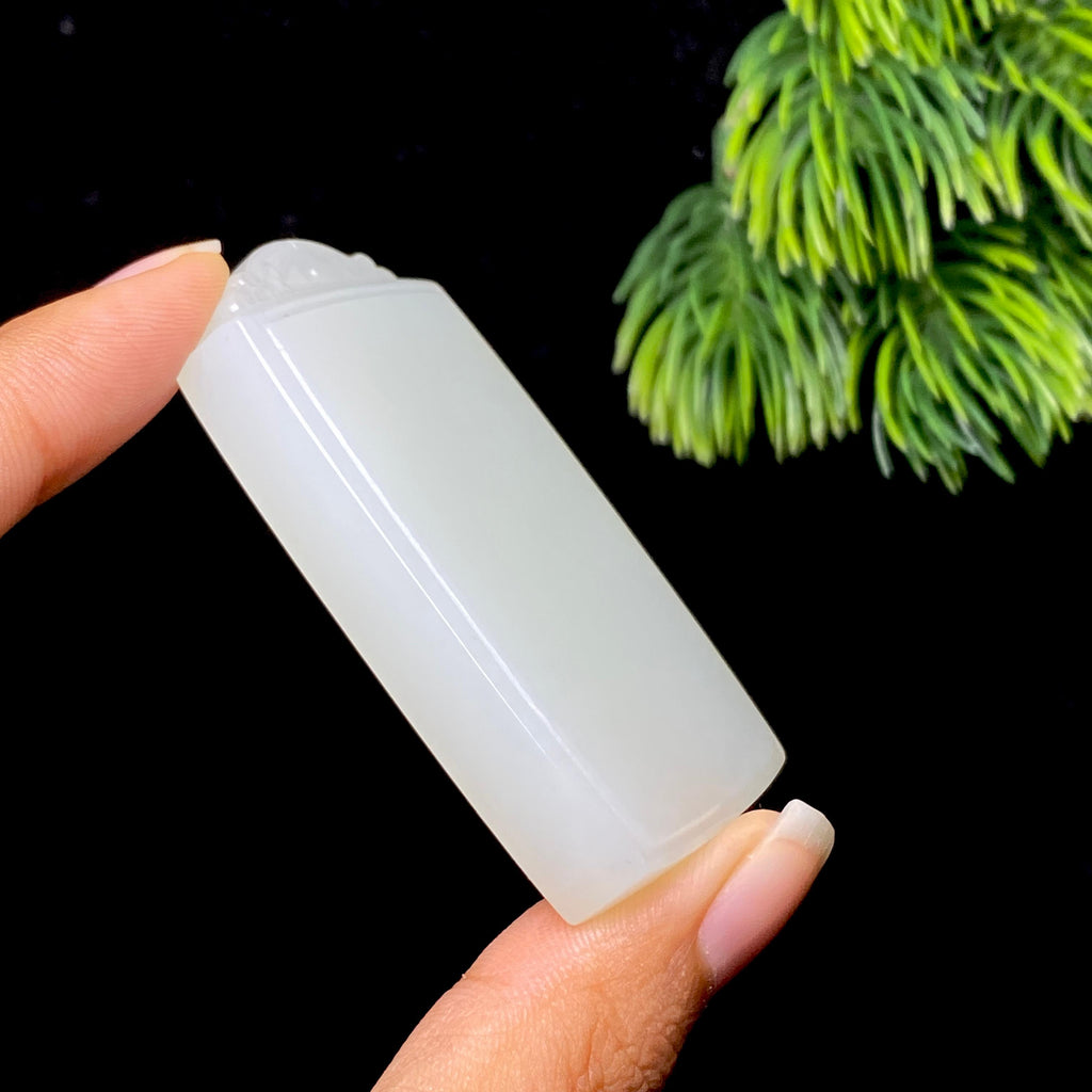 和田玉白玉无事牌（44.5g）