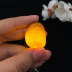 和田玉满黄皮籽料吊坠籽（13g）