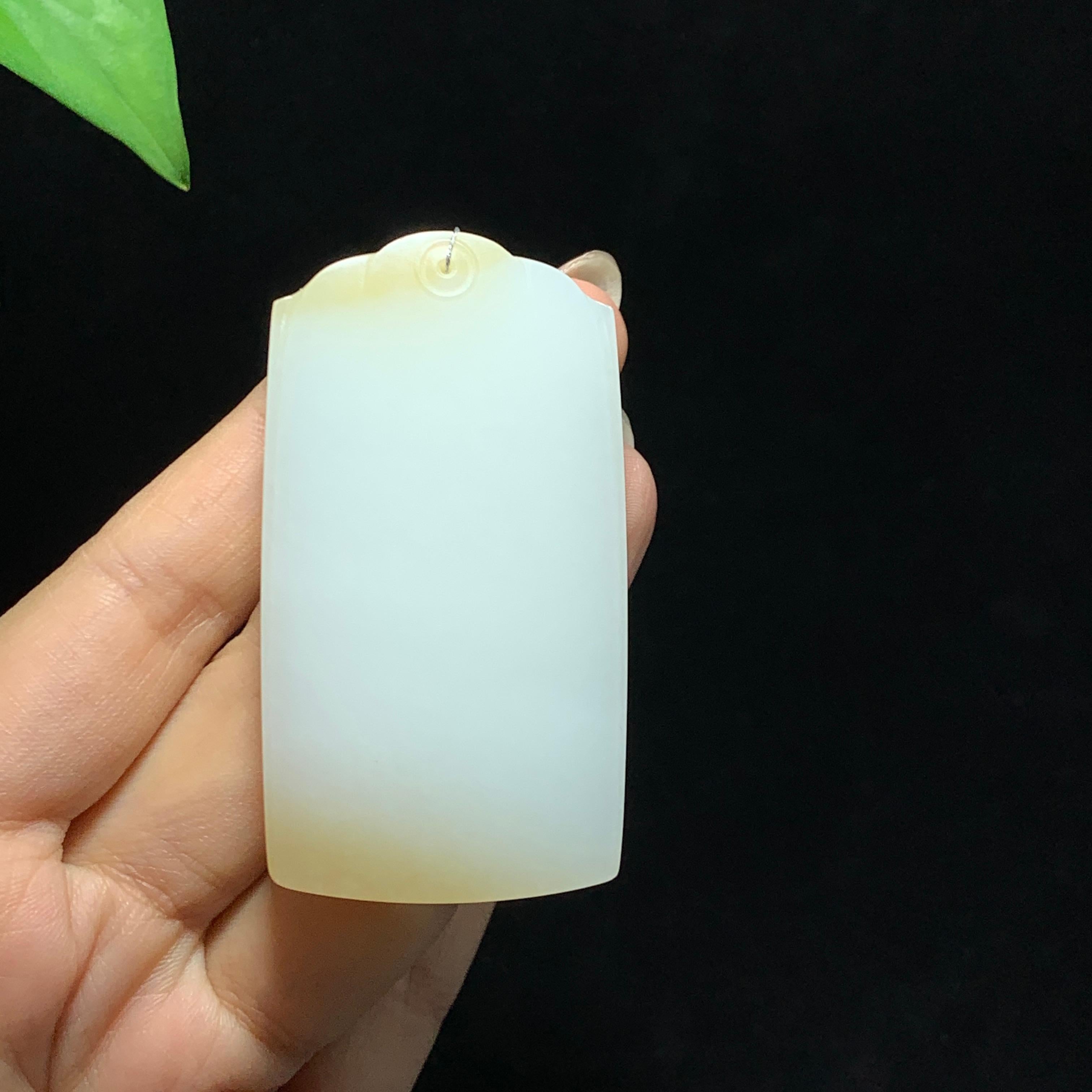 和田山料糖白玉无事牌（62.9g）