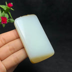 传承级和田糖白玉无事牌（62.8g）