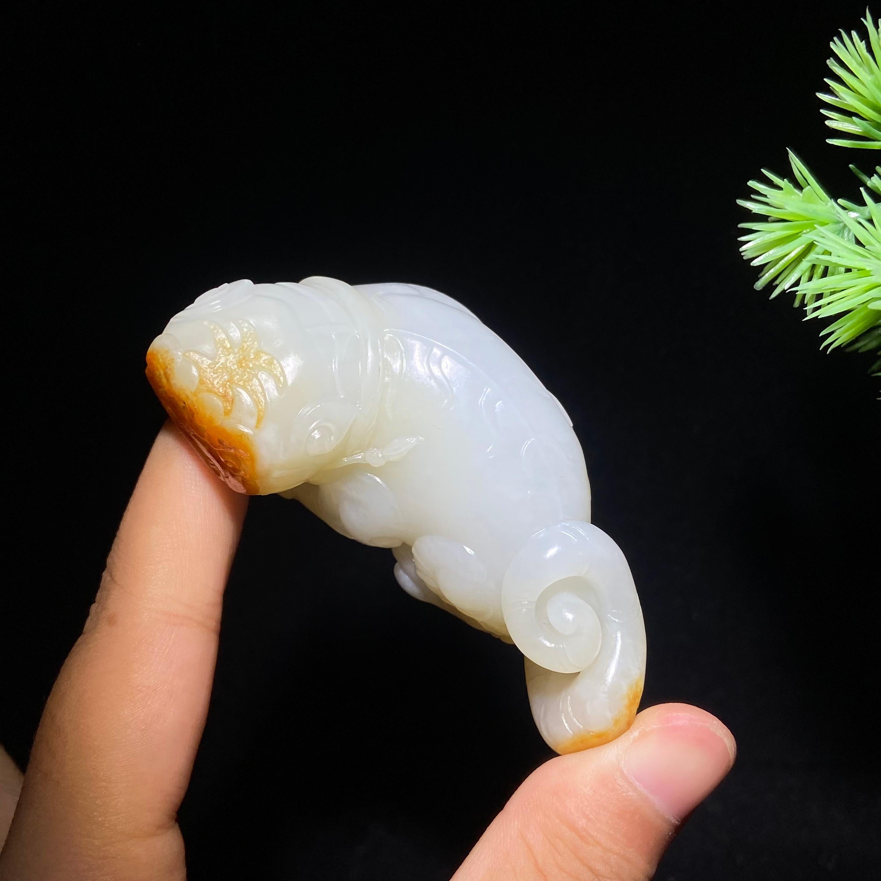 和田玉籽料老虎（85.5g）