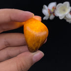和田玉黄沁皮籽料挂件（21g）