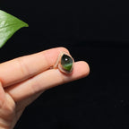 精品碧玉猫眼18k金戒指（4.2g）