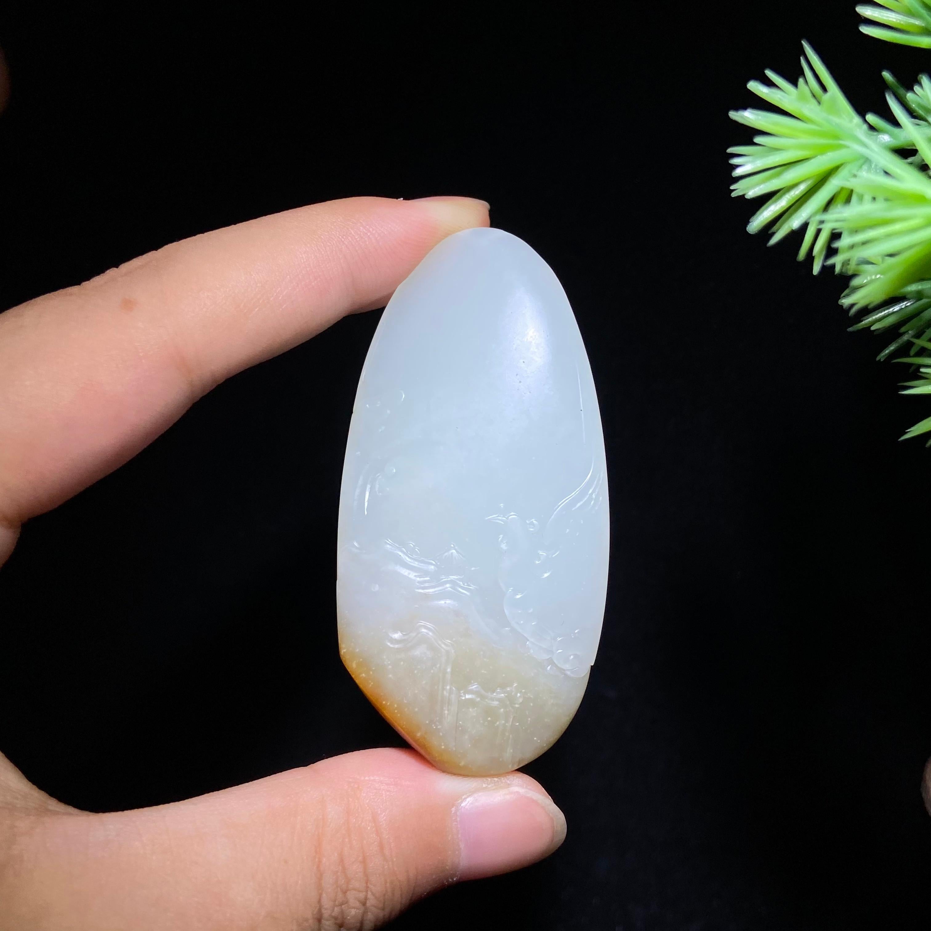 和田玉籽料观音（33.5g）