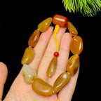 和田玉黄沁皮籽料手串（49.4g）