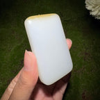 和田玉糖白平安无事牌（71.9g）