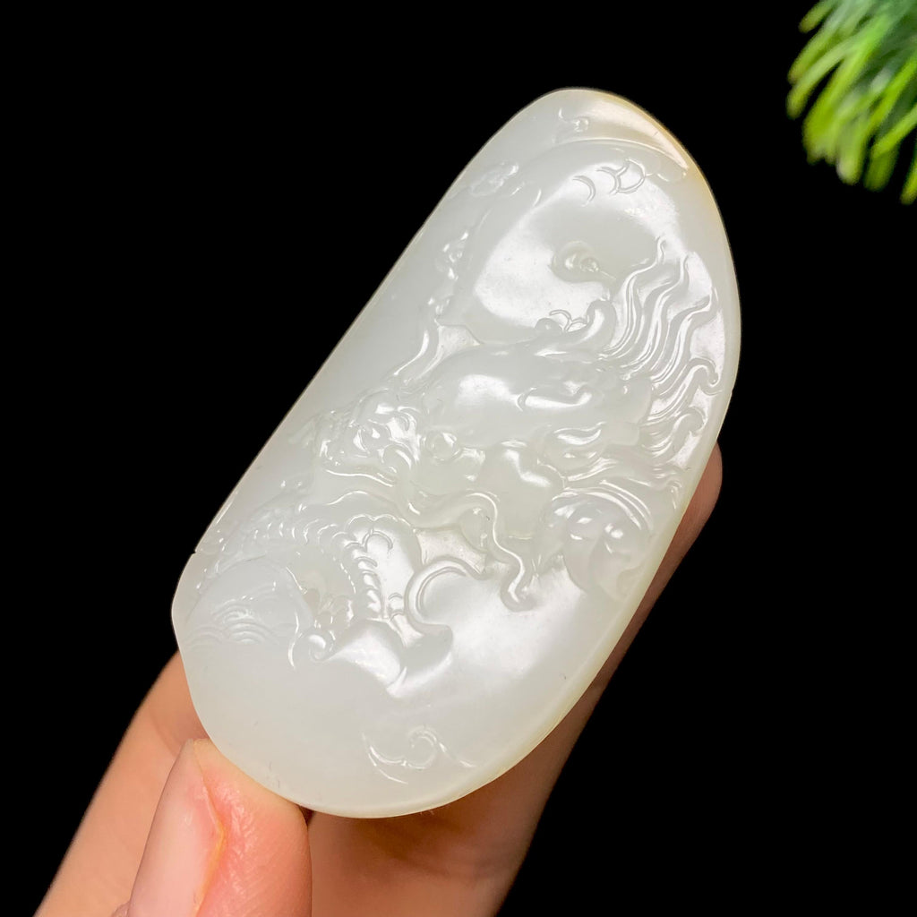 和田玉籽料龙行天下（38.7g）