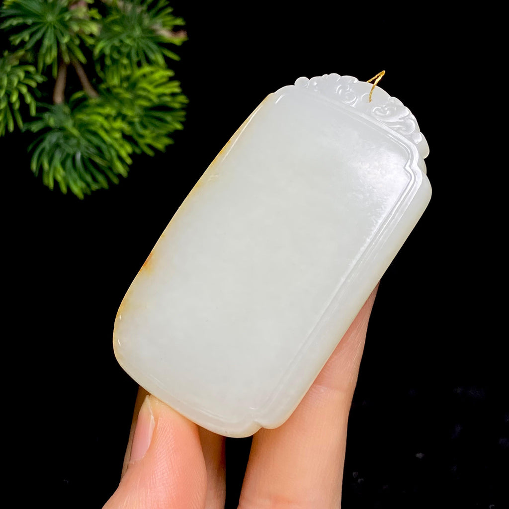 和田玉籽料无事牌（59.8g）