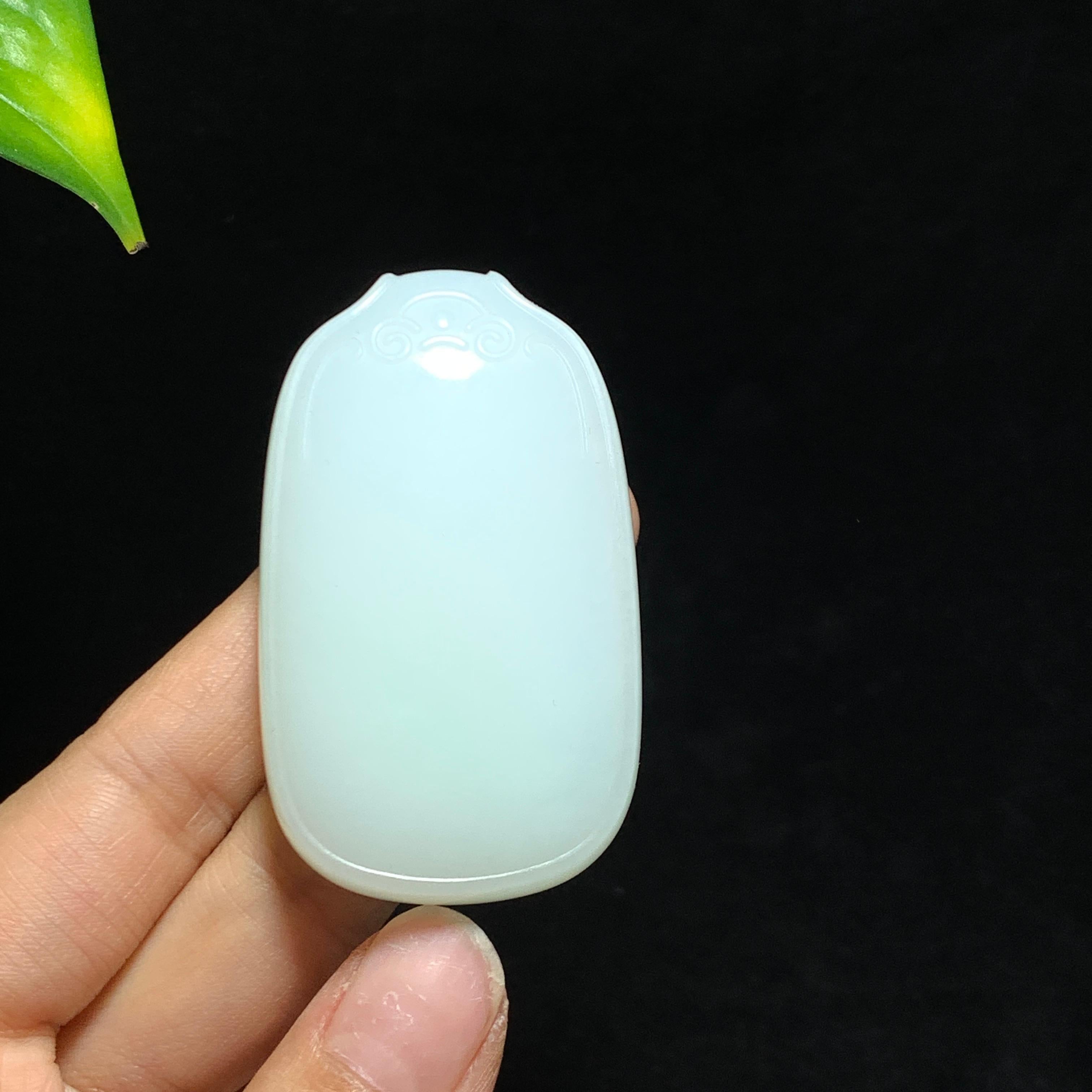 和田山料白玉无事牌挂件（60.0g）