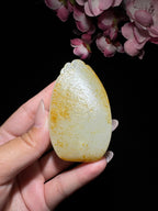 和田玉籽料满皮无事牌（61.3g）