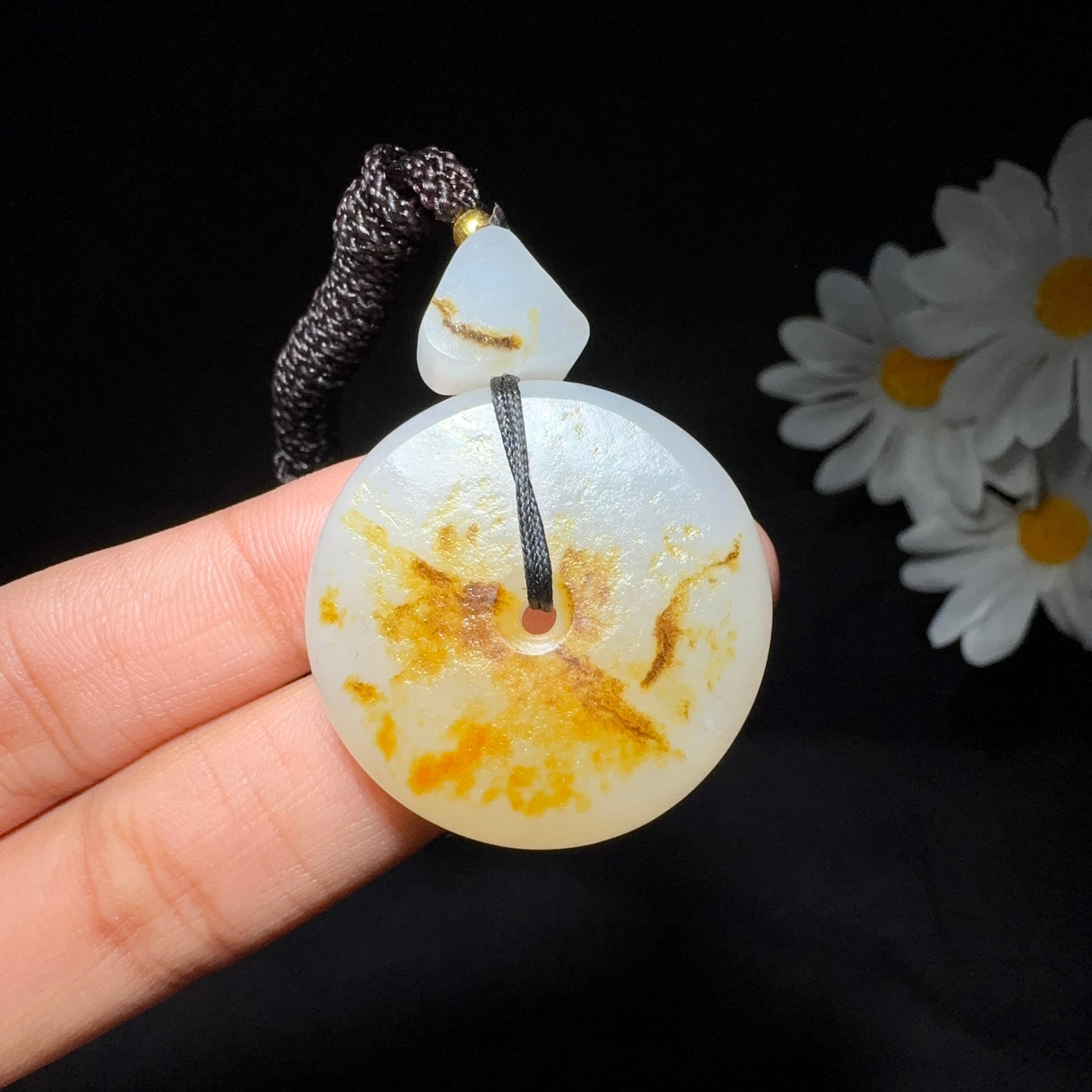 和田玉籽料平安扣（17.9g）