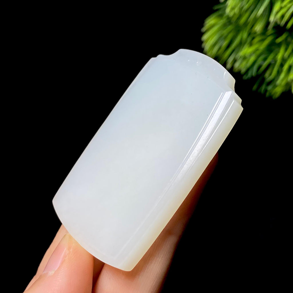 和田玉白玉无事牌（33.6g）