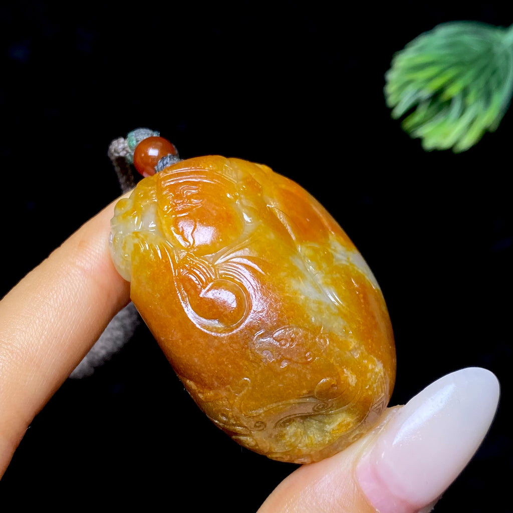 和田玉籽料财神（50.1g）