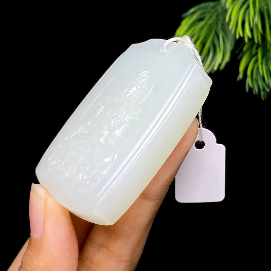 和田玉白玉观音（53.9g）