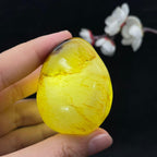 和田玉聚黄皮籽料手把件（100g）