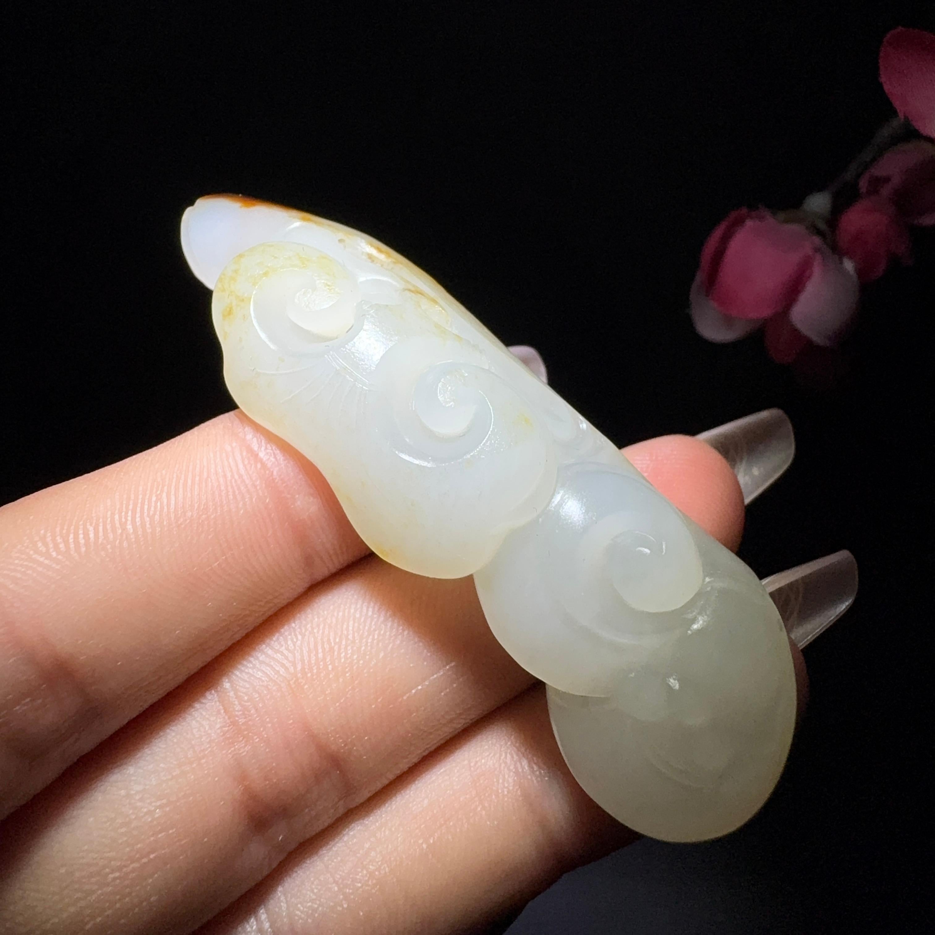 和田玉籽料如意挂件（23.2g）
