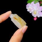 和田玉籽料貔貅玉琮（17.3g）