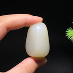和田玉白玉洒金皮籽料原石（24.5g）
