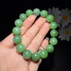 和田玉碧玉圆珠手串（53.2g）