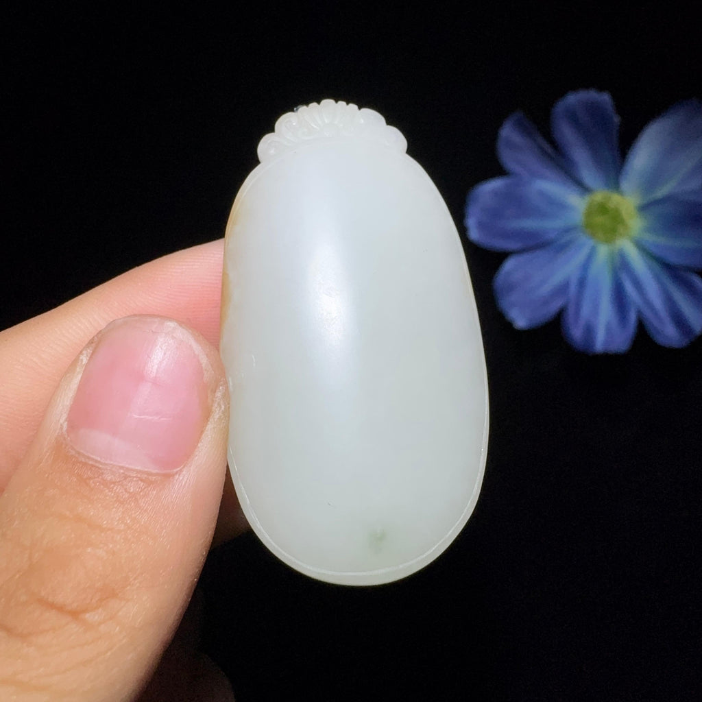 和田玉籽料平安无事牌（28.0g）
