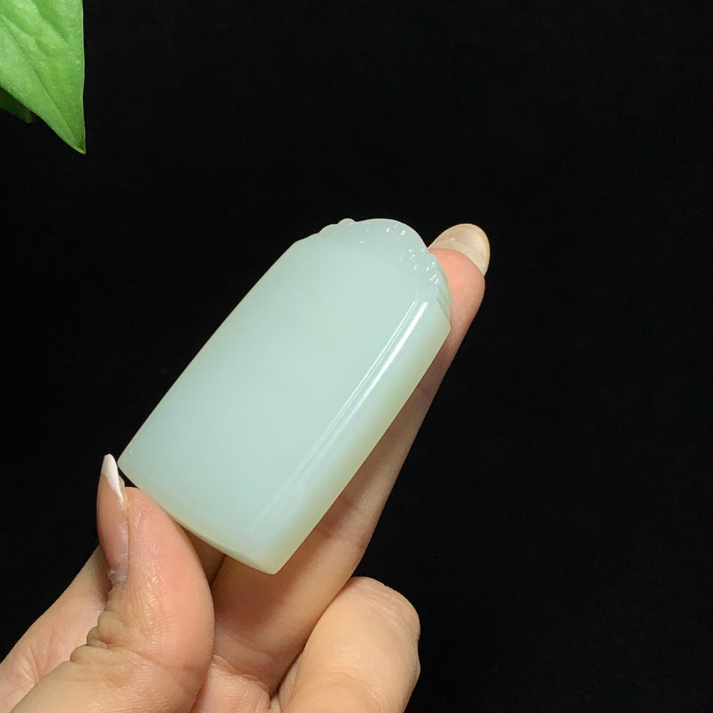 和田山料白玉无事牌挂件（51.5g）