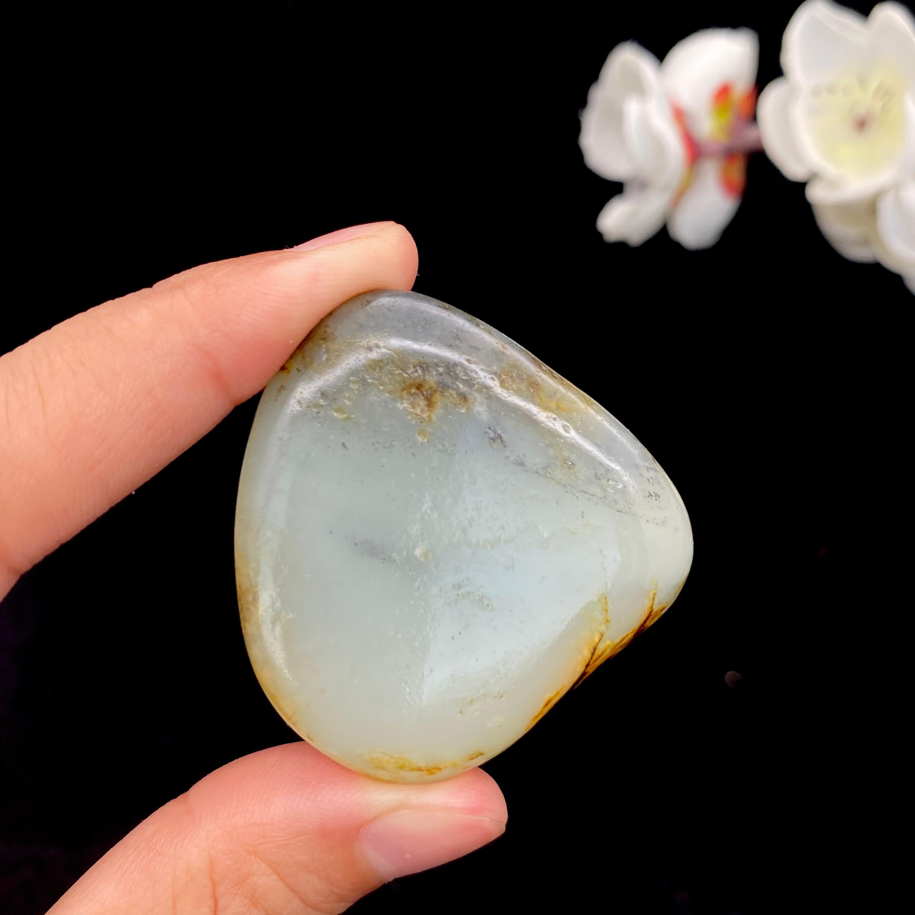 和田玉青花籽料原石（31g）