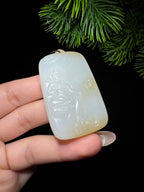 和田玉糖白玉观音（41.3g）