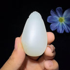 秒杀和田玉籽料平安无事牌（26.5g）