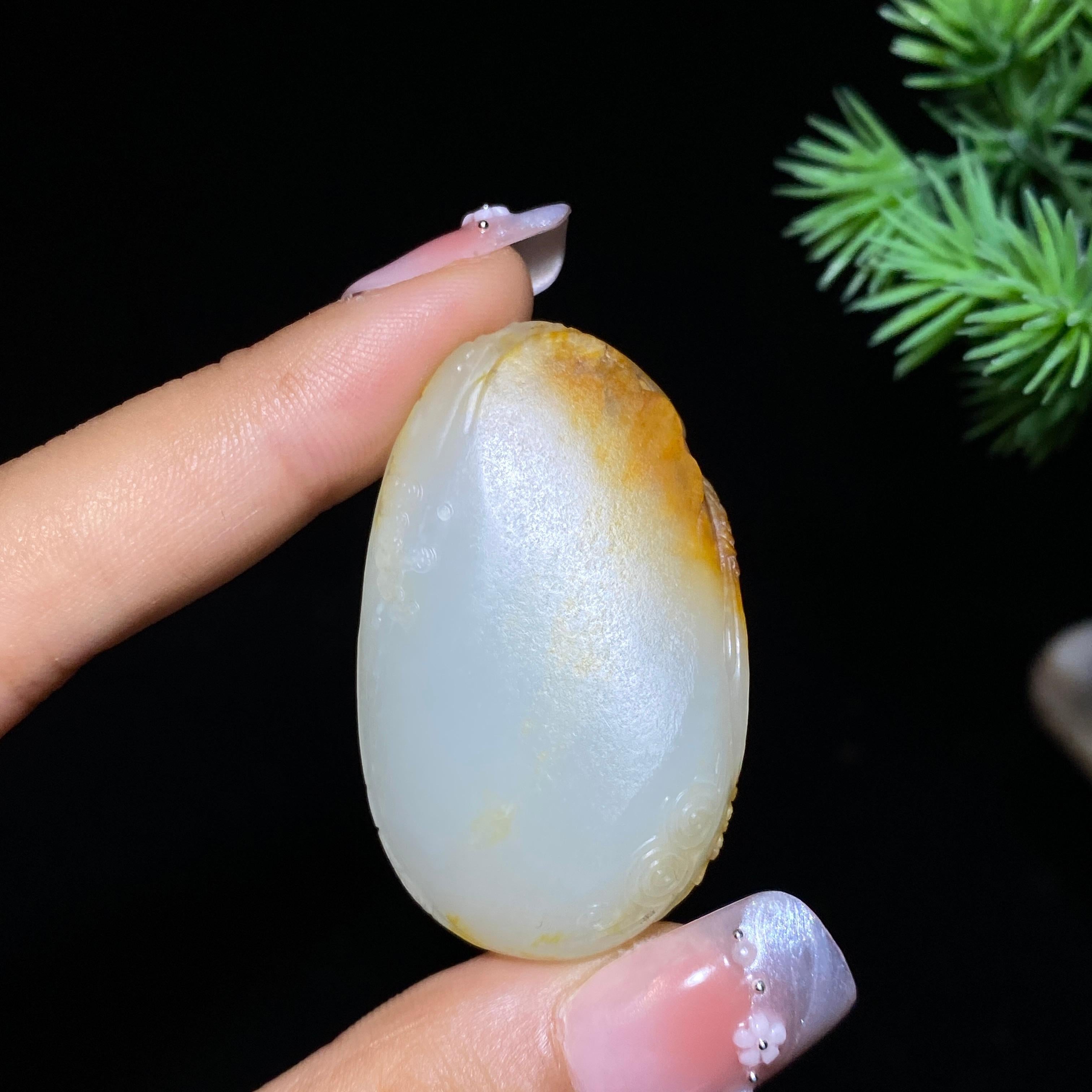 和田玉籽料喜事连连（26.8g）
