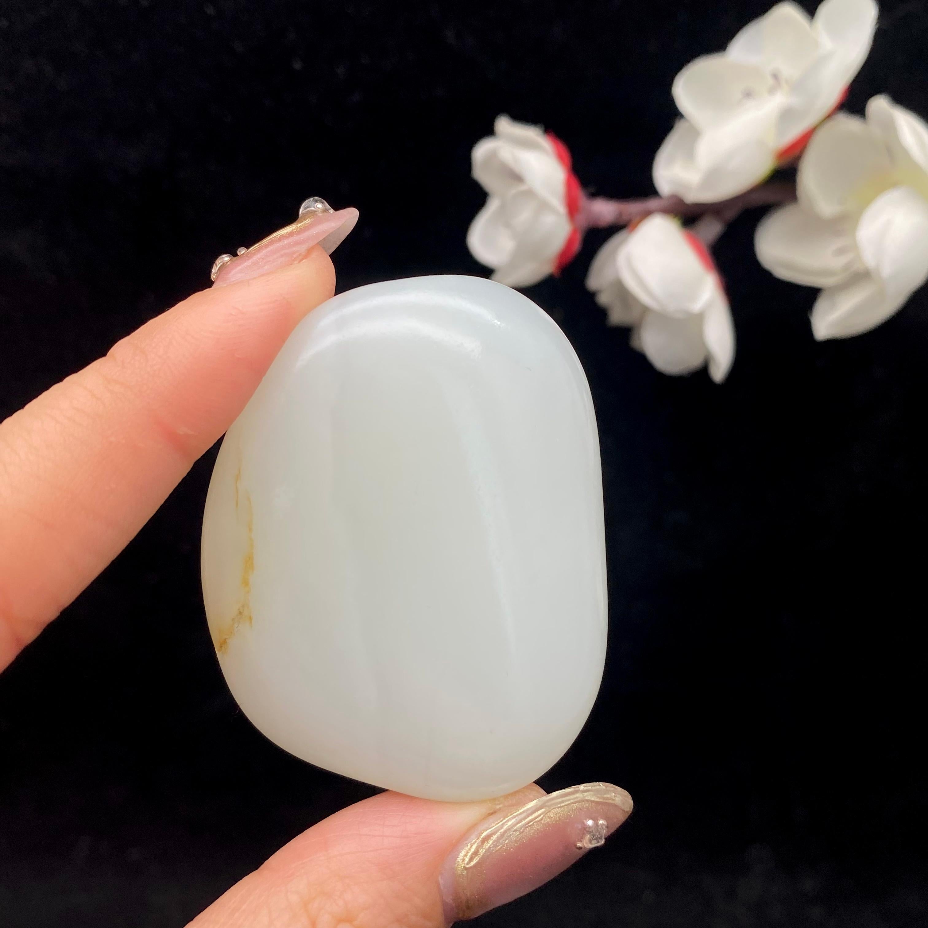 和田玉碧玉猫眼貔貅（65.1g） – 厚德载玉