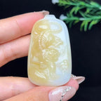 和田玉糖白羊脂玉下山虎（38.3g）