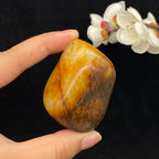 和田玉聚红皮籽料手把件（120.9g）
