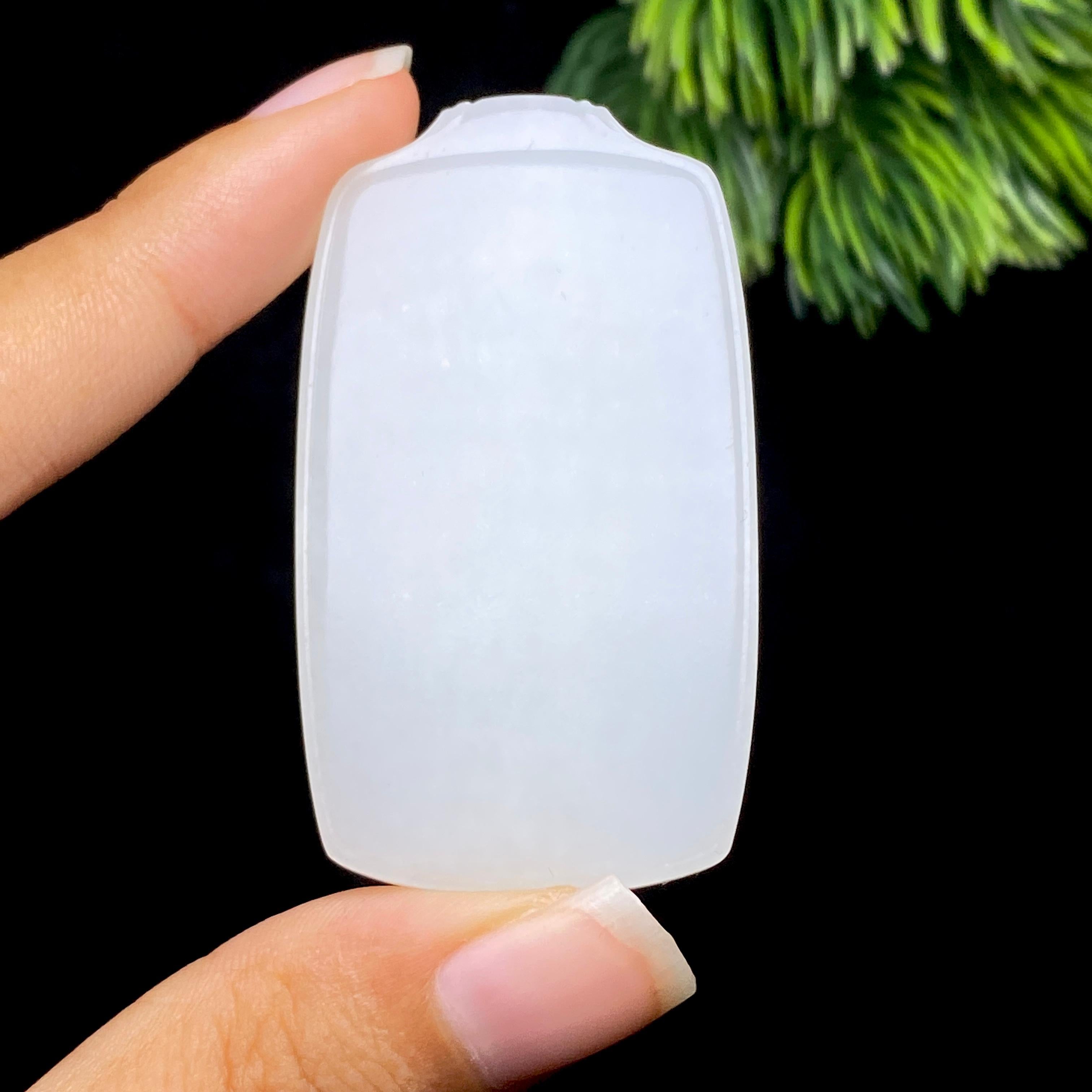 秒杀和田玉白玉无事牌（29.56g）
