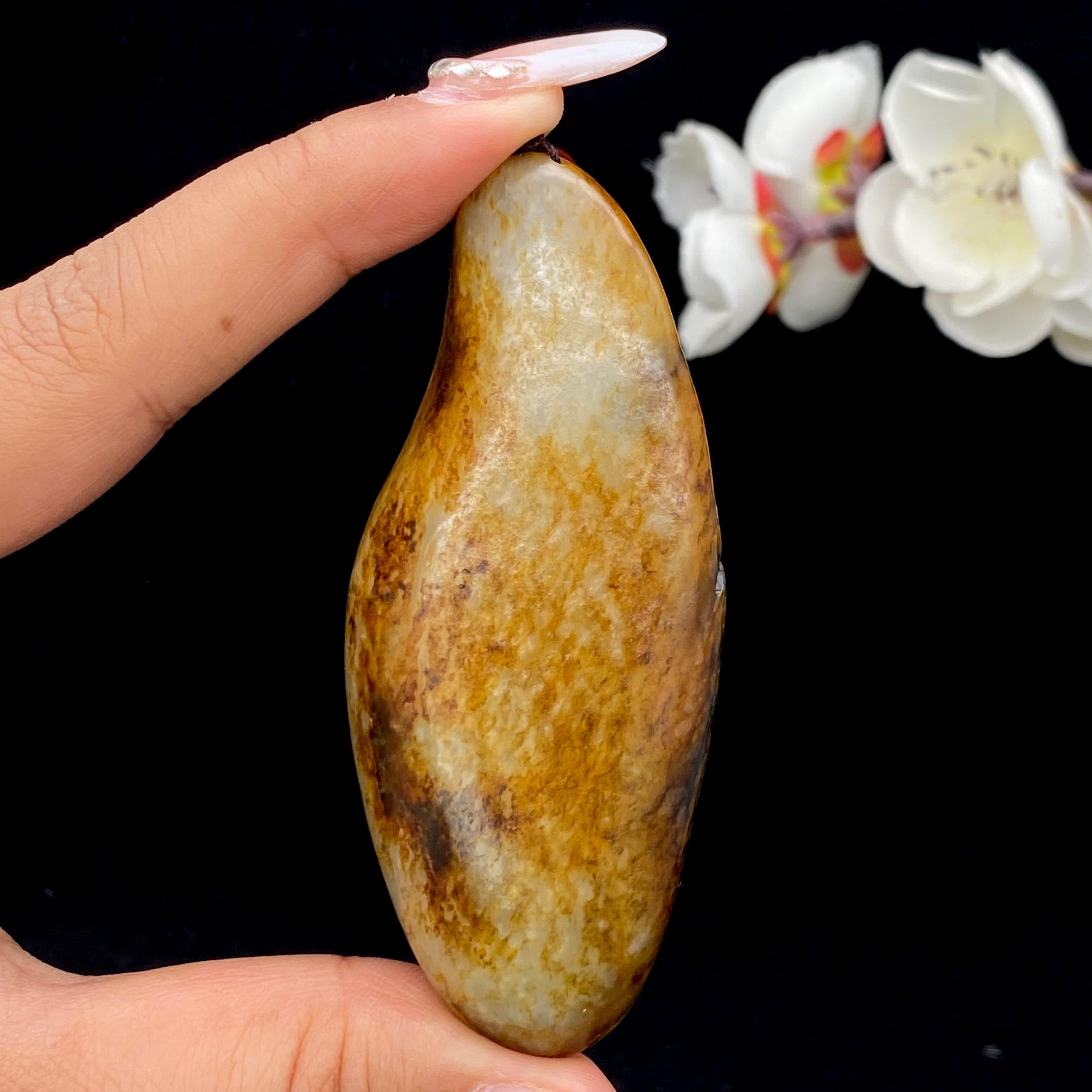 和田玉洒金皮籽料【上山虎】挂件（71.2g）