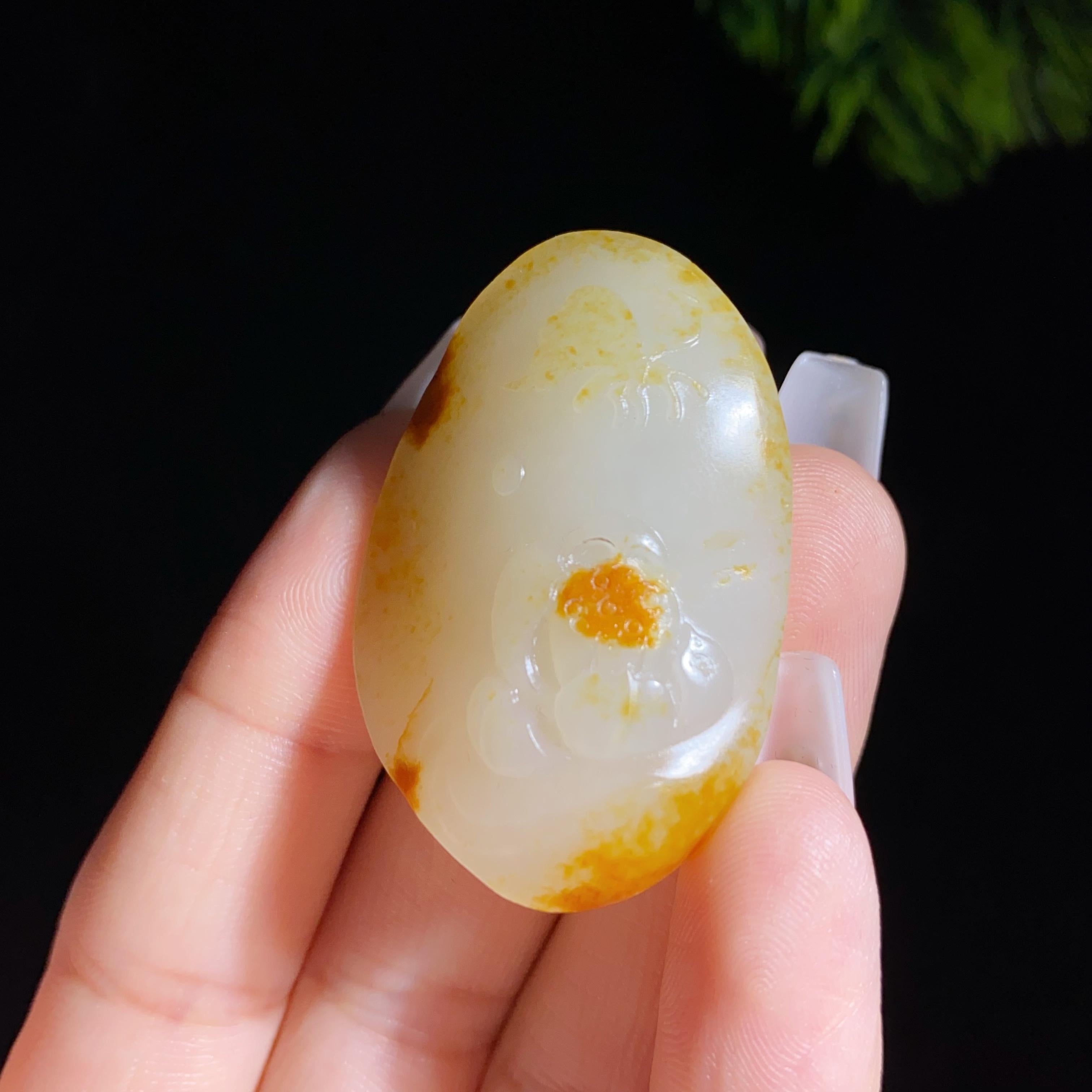 和田玉籽料花开富贵（17.8g）