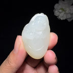 精品和田玉籽料佛公挂件（23.2g）