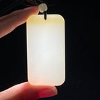 和田玉糖白无事牌（38.2g）
