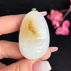 和田玉糖白羊脂白玉佛挂件（24.9g）